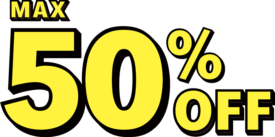 MAX50%OFF