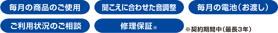 納得のアフターサービス