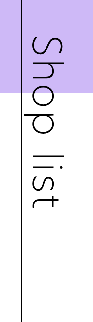 Shop list