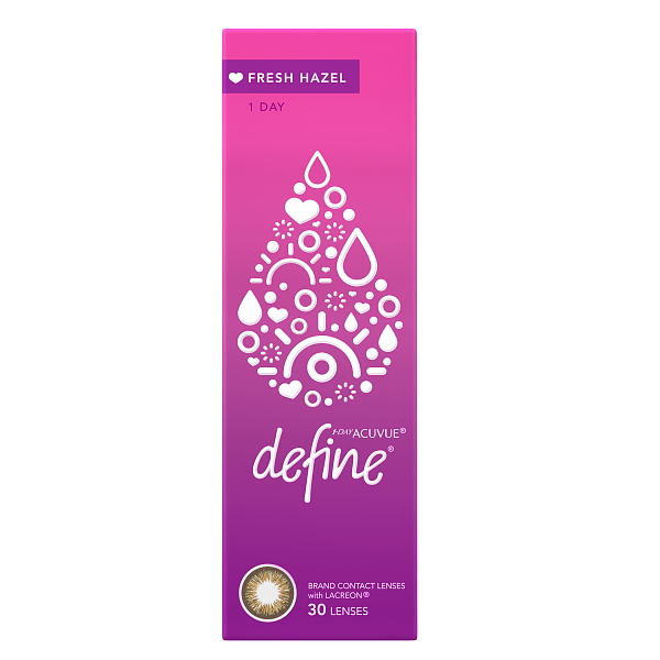 ワンデーアキュビュー ディファイン モイスト フレッシュヘーゼル 30枚入り  ジョンソン＆ジョンソン