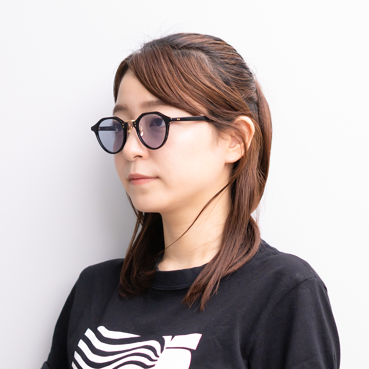 シャイニーブラック/ゴールド/グリーン