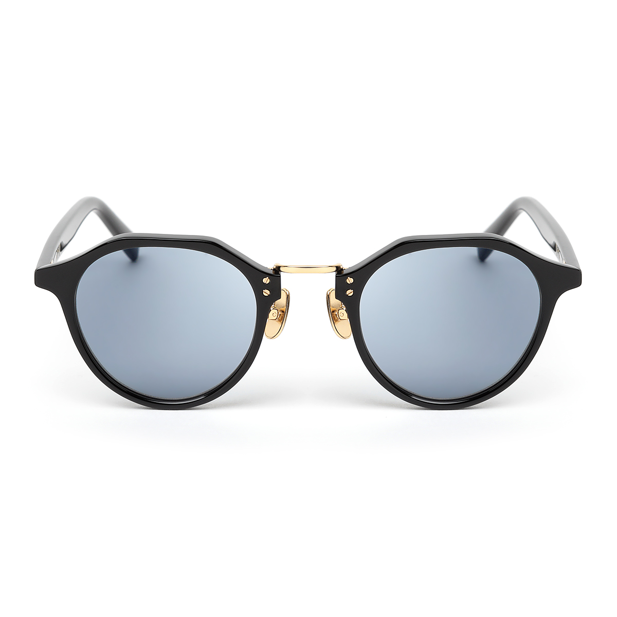 シャイニーブラック/ゴールド/ブルー