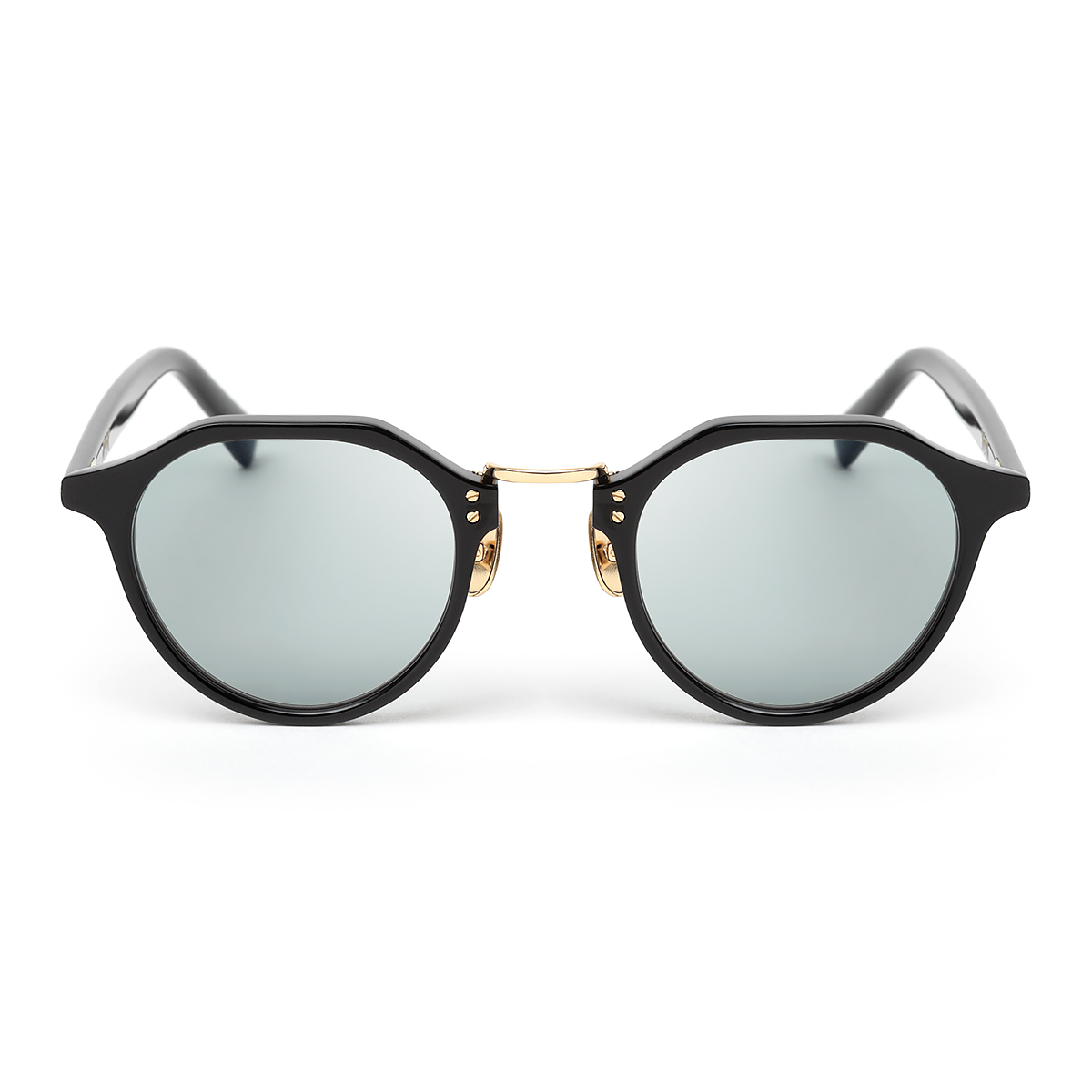 シャイニーブラック/ゴールド/グリーン