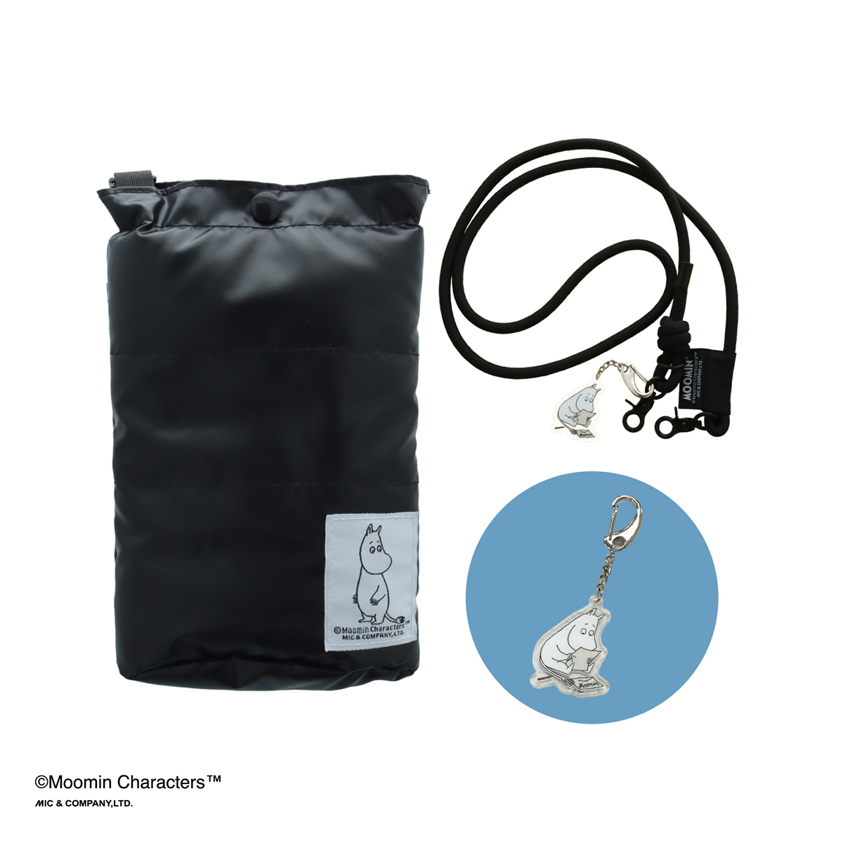 MOOMIN サングラスポーチ ブラック/ブラック ムーミン
