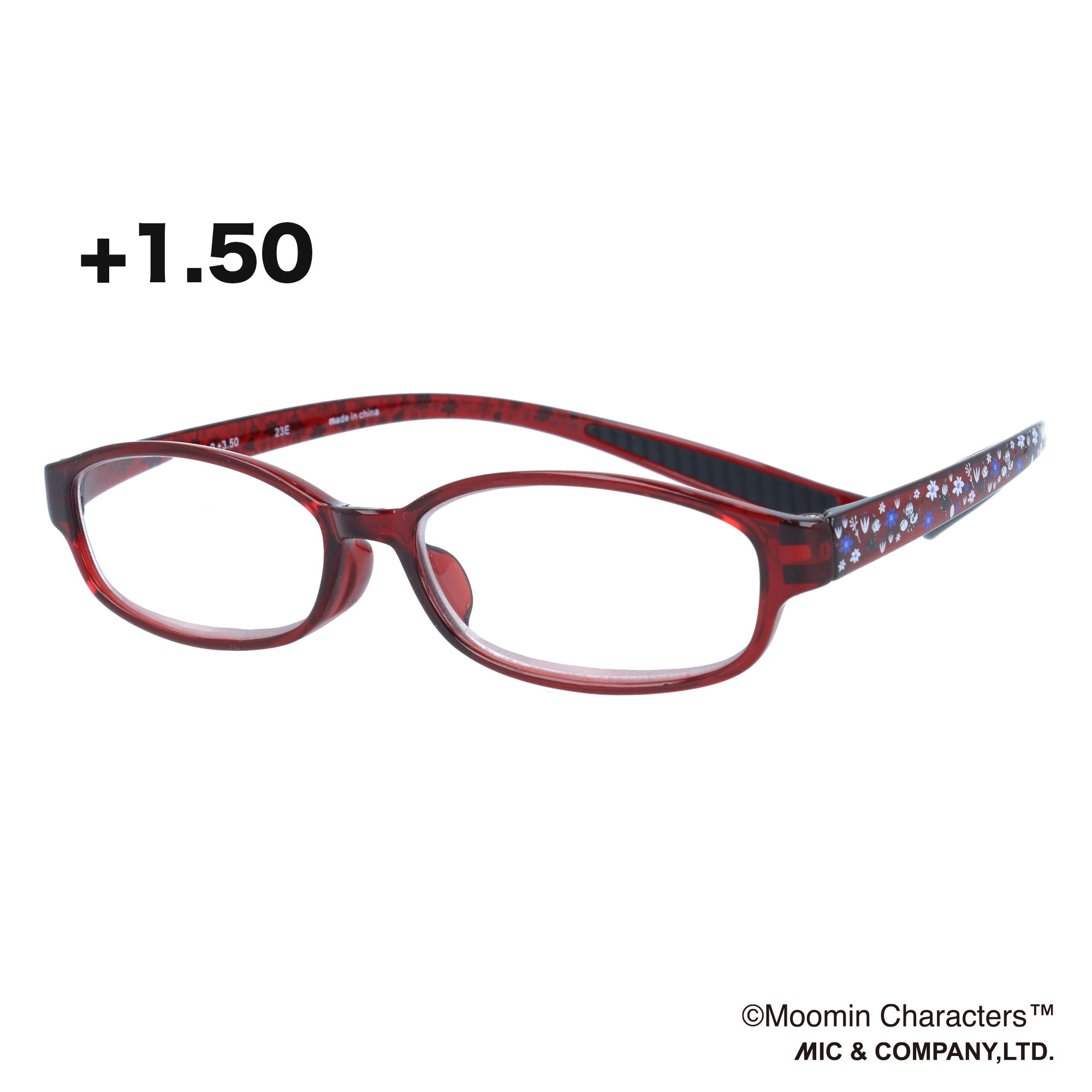 ムーミン リーディンググラス MOR-001-2 リトルミイ +1.50 レッド
