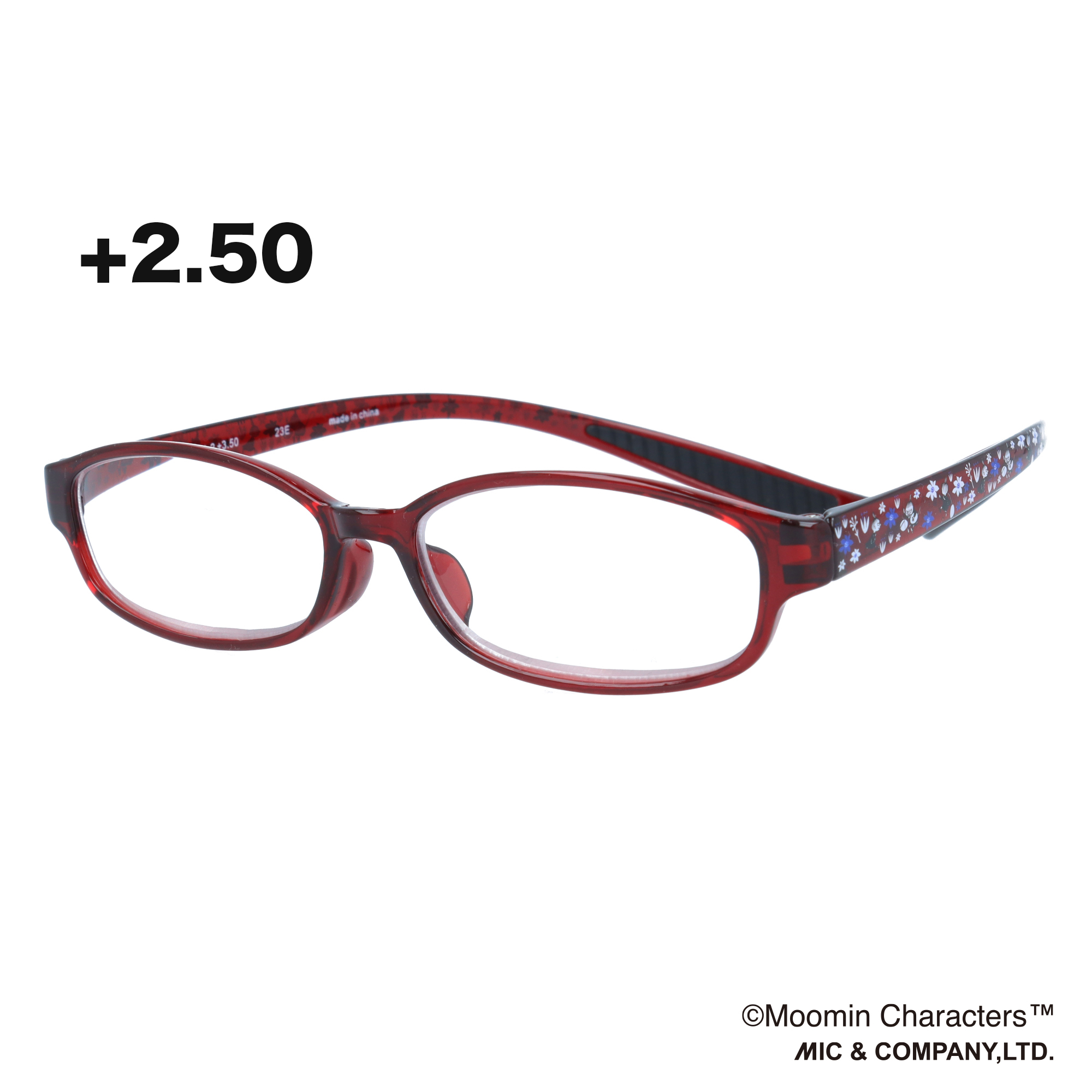 ムーミン リーディンググラス MOR-001-2 リトルミイ +2.50 レッド