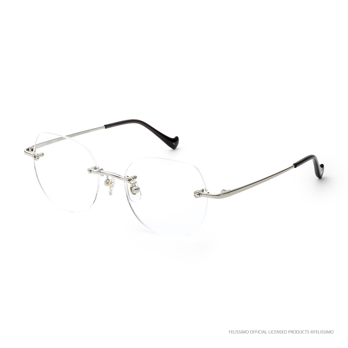 フェリシモ「猫部」 OTETE クロネコ シルバー/グレー 52