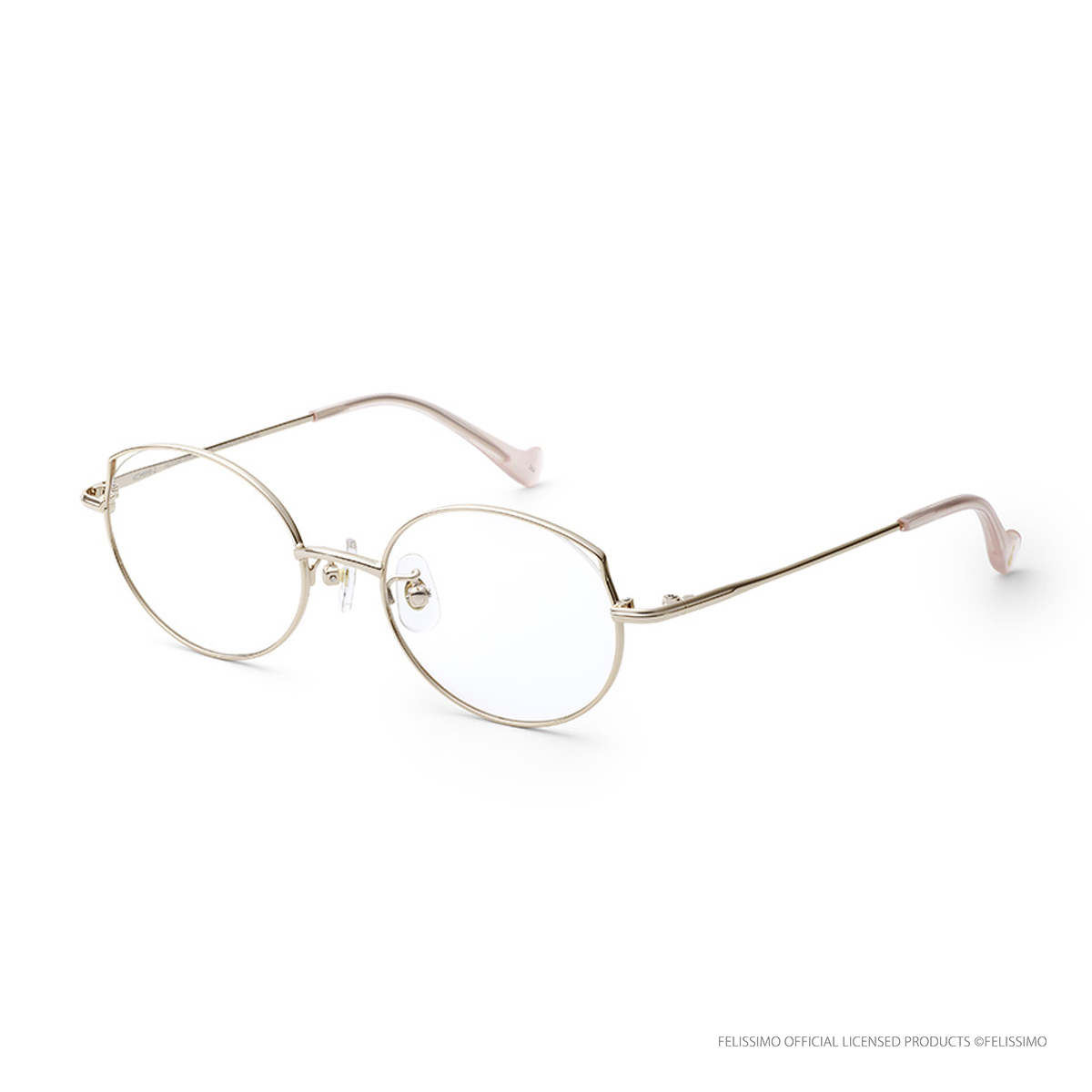 フェリシモ「猫部」 KOMIMI-2 シロネコ ゴールド/ベージュ 49