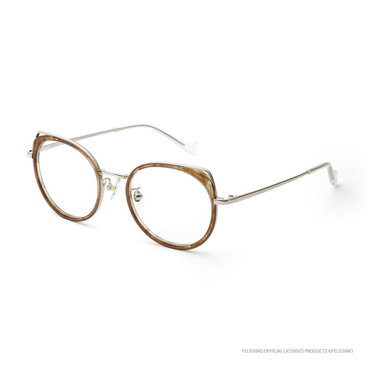 フェリシモ「猫部」 OMIMI-2 チャシロ ゴールド/ブラウン 51