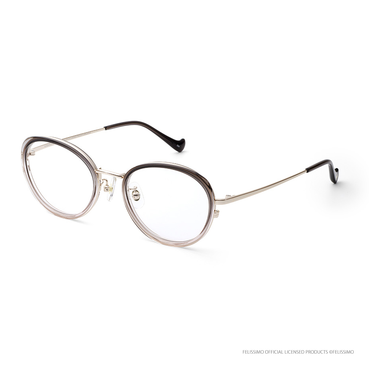 フェリシモ「猫部」NYAN'S EYE-2 シャム グレーピンクグラデ 52