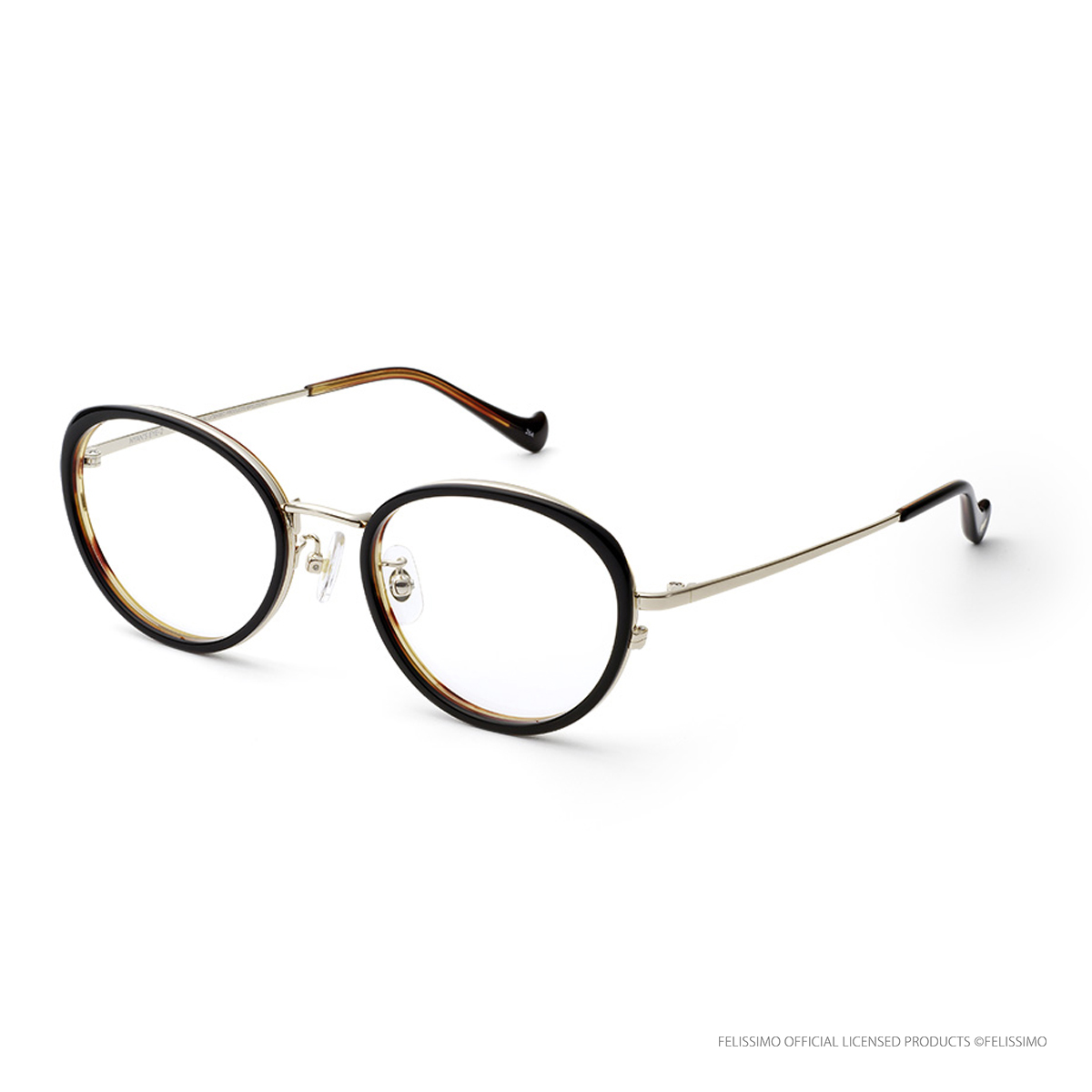 フェリシモ「猫部」NYAN'S EYE-2 ミケネコ ブラックデミ 52