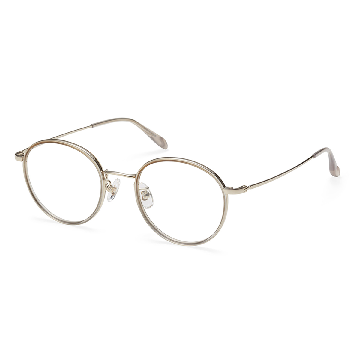 PARIS MIKI Authentic Eyewear 105 ホワイトゴールド/ブラウングレー