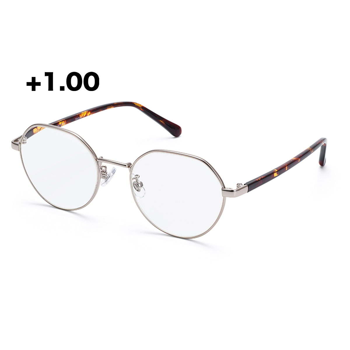 パリミキリーディンググラス NATHALIE +1.00 ブラウン/デミ