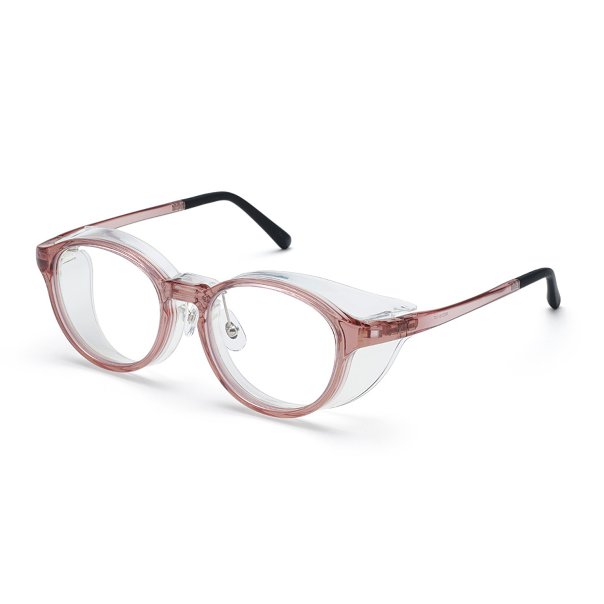 【フード着脱可能】花粉メガネ KF-106 クリアワイン (ＵＶカット くもり止め付き)