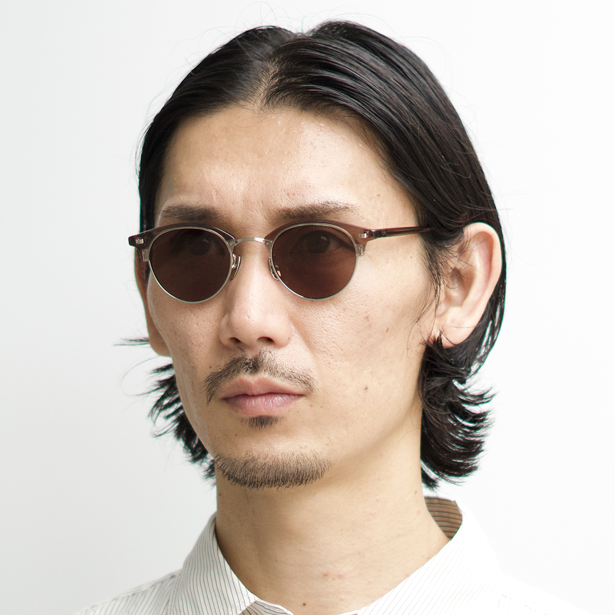 シルバー/ブラウン (ダークブラウン)