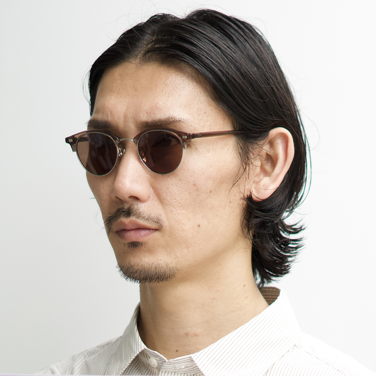 シルバー/ブラウン (ダークブラウン)