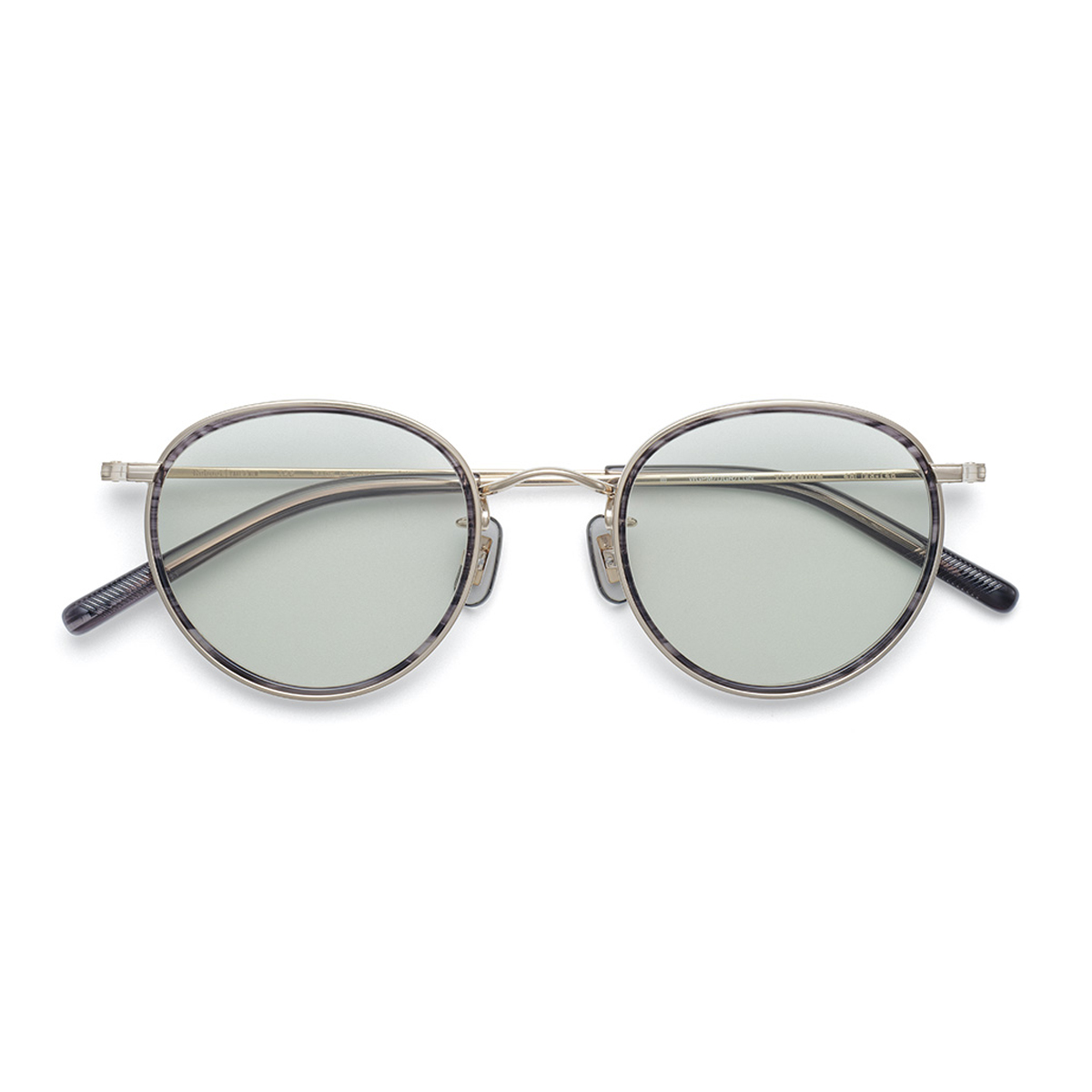 ホワイトゴールドマット/ダークグレー (ライトグリーン)