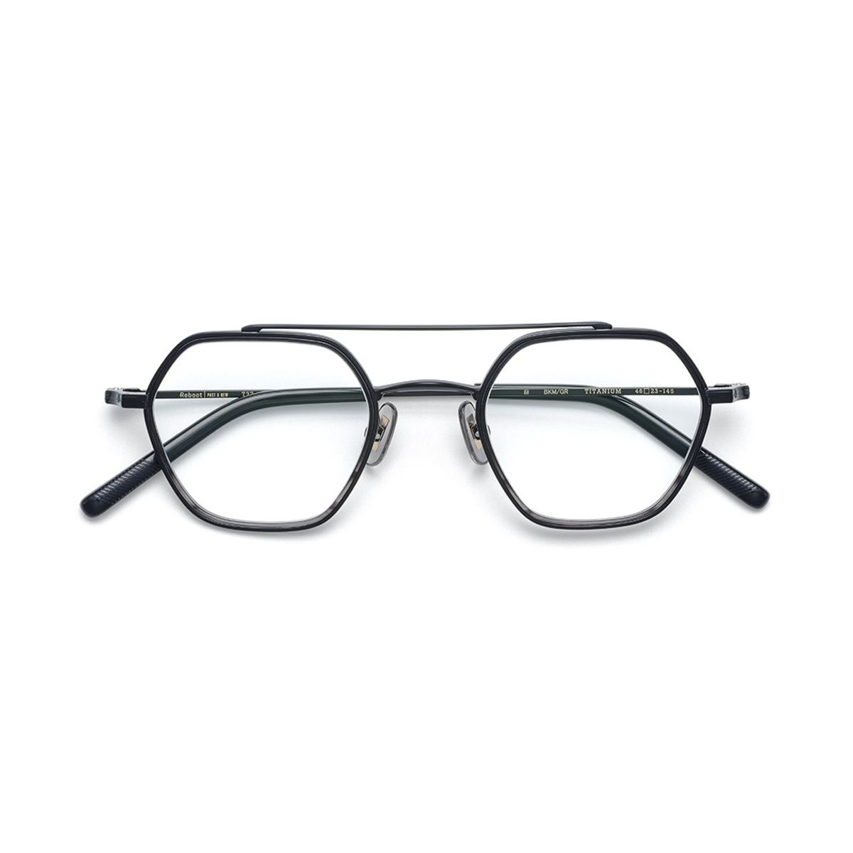 ブラックマット/グレー 46