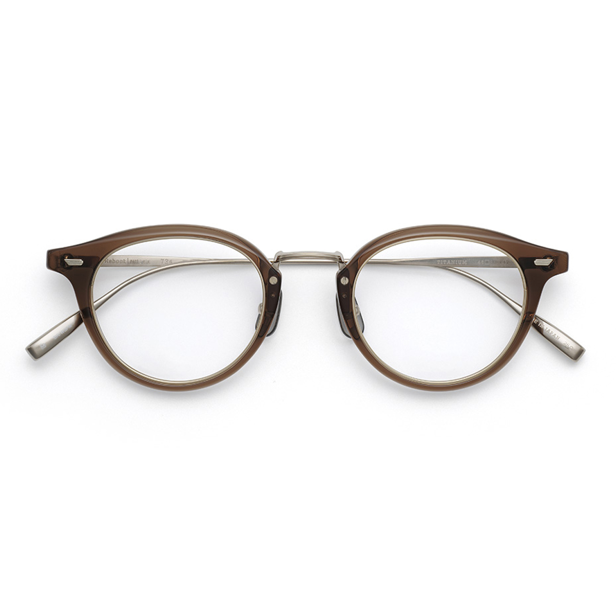 ブラウン/ホワイトゴールドマット 46