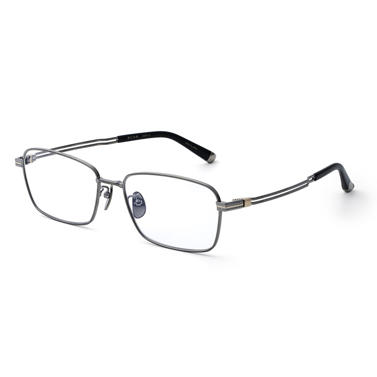 鯖江光器 M-31 ライトグレー 53