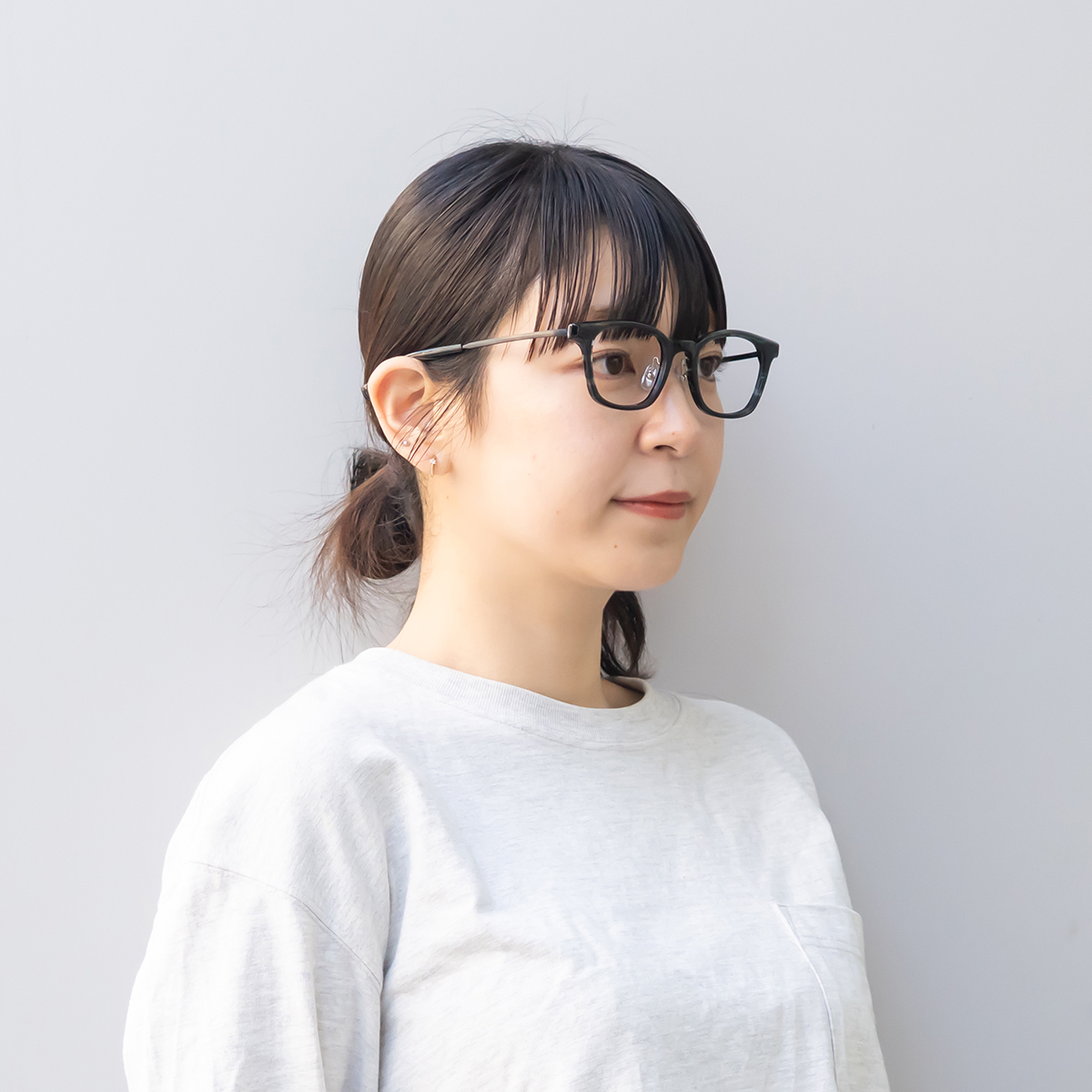 天鵞絨 グリーングレー/ブラック 50