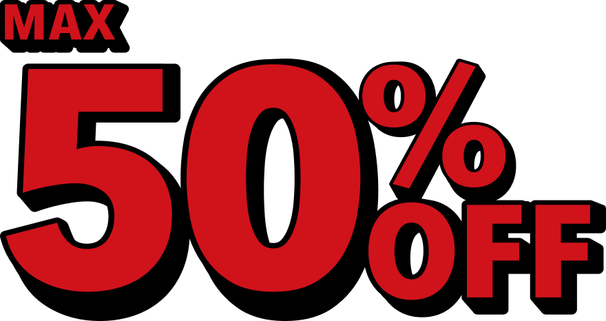 MAX50%OFF