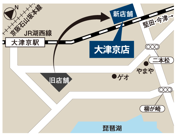 パリミキ 大津京店 地図