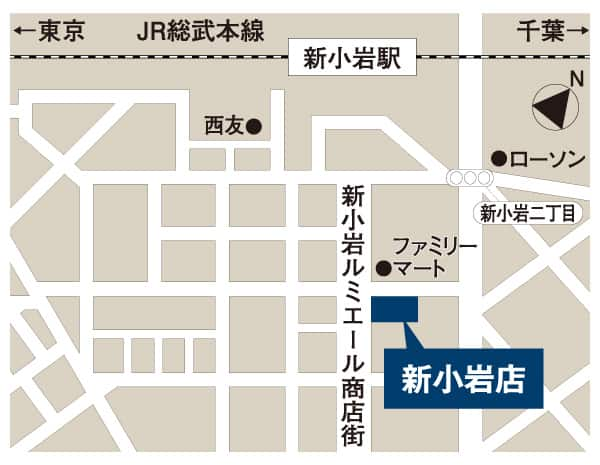 パリミキ 新小岩店 地図