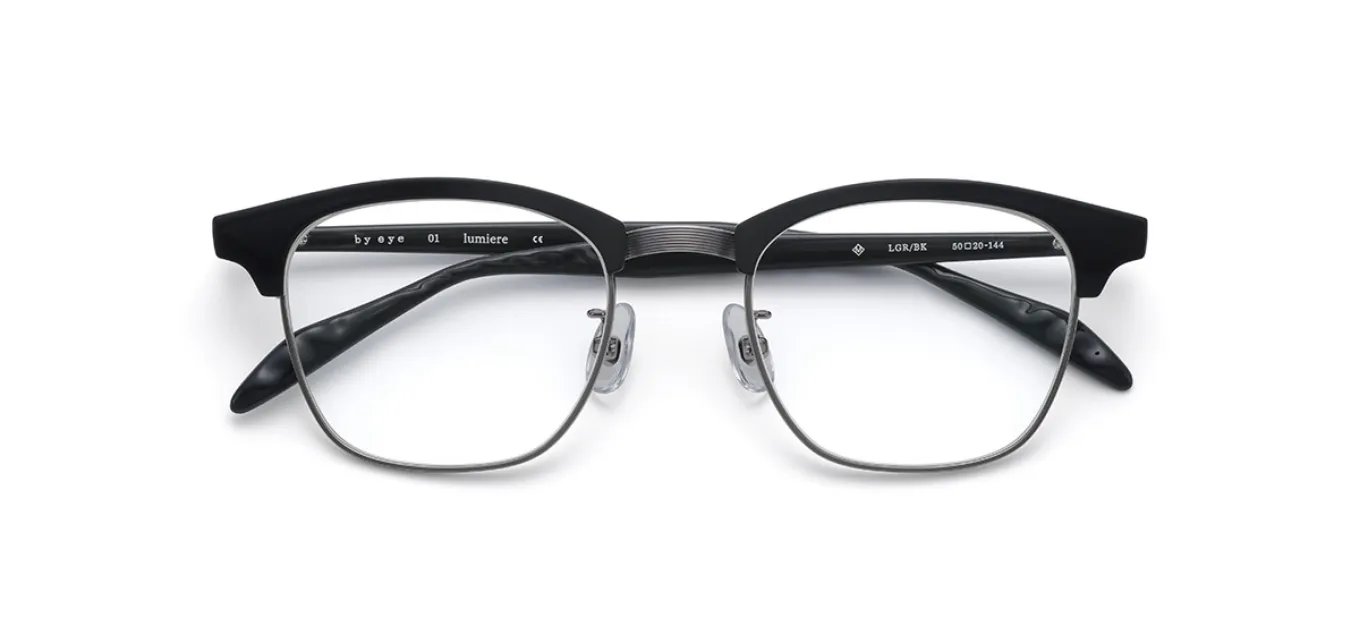 by eye 01 ルミエール Light Gray / Black