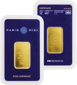 PARIS MIKI GOLD BAR 10g