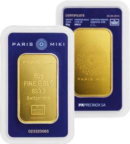PARIS MIKI GOLD BAR 50g